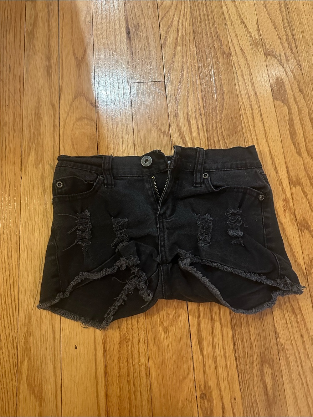 Vintage Havana Kids Black Denim Shorts Size 10